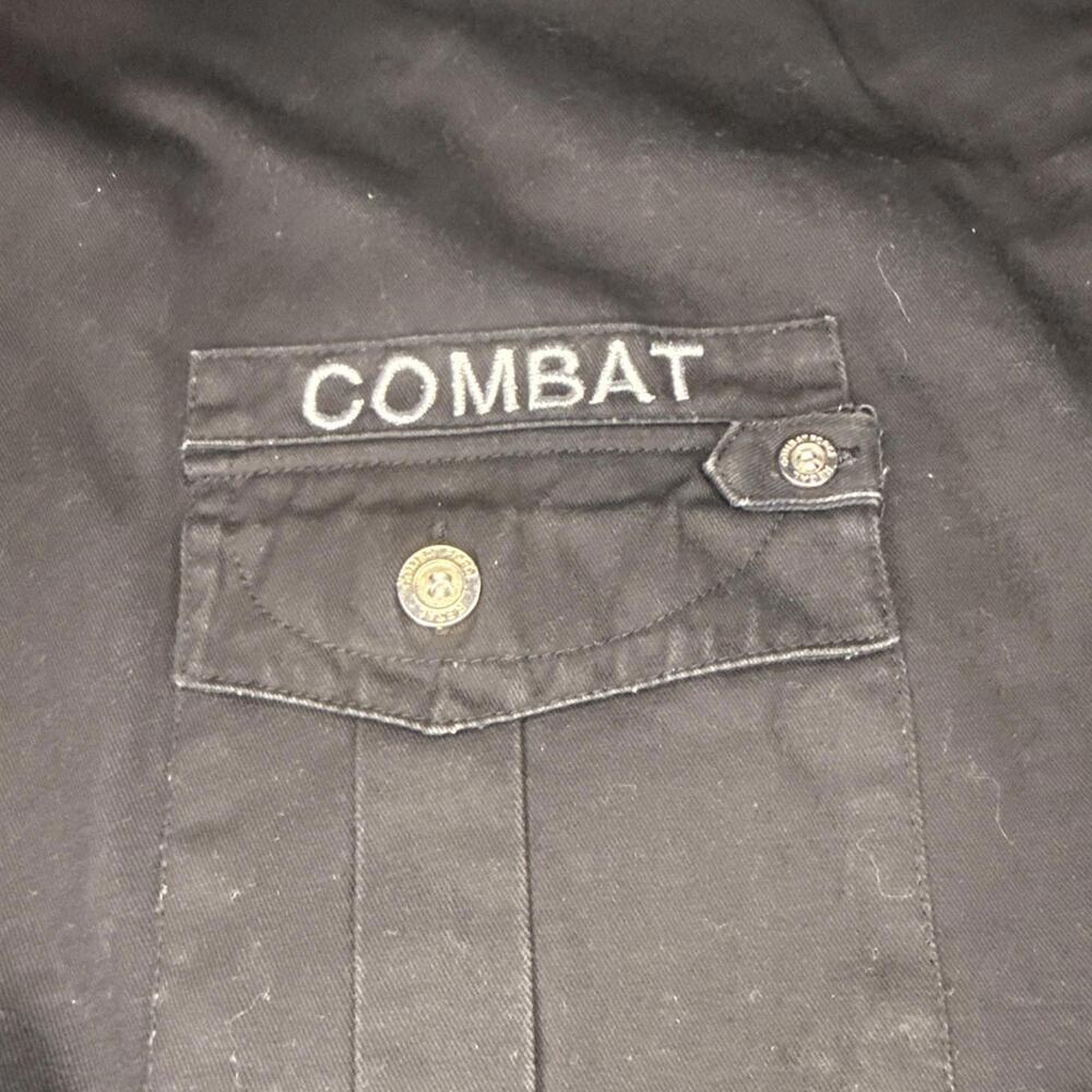 REGAL MILITARY COMBAT FORCE SHIRT Black PATCHES SIZE XL  SHORT SLEEVE - Picture 6 of 11